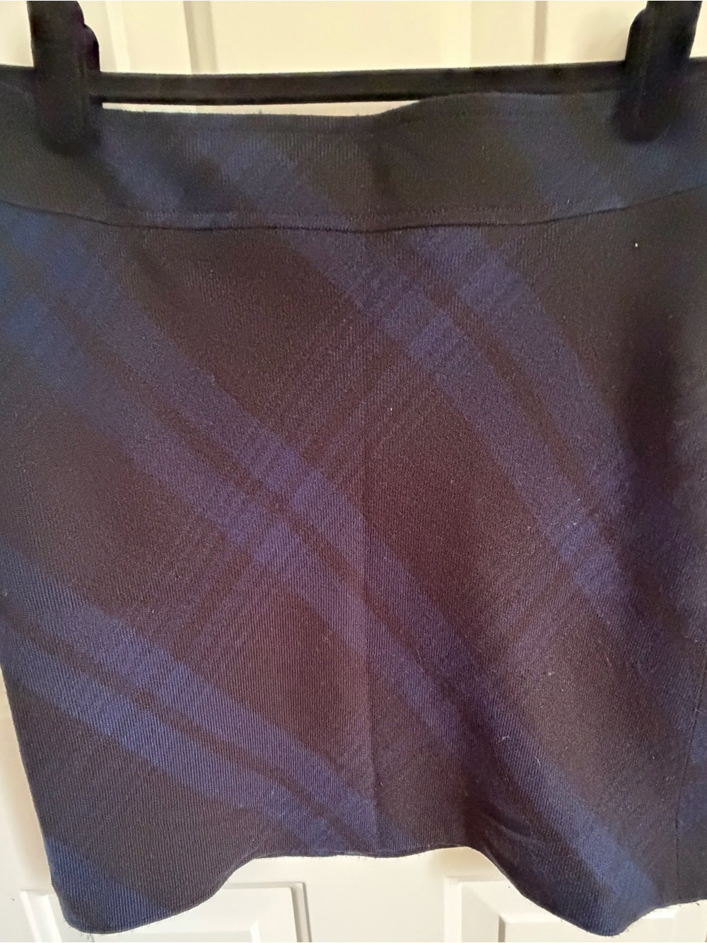 LOFT Black & Navy Petite Skirt